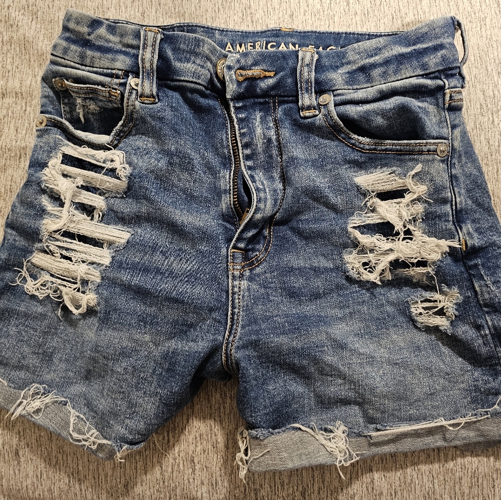 American Eagle Curvy High Rise Shorts Size 0